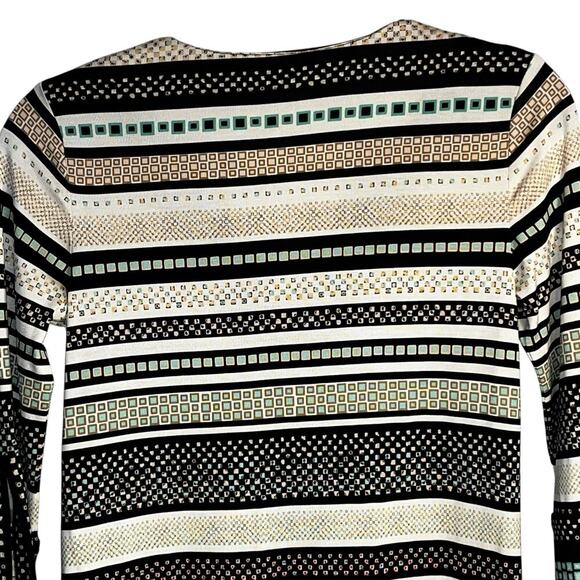 Diane von Furstenberg DVF Rose Silk Shift Dress Geometric Print Size 0 - Picture 5 of 12